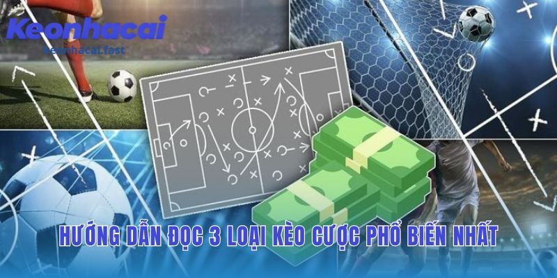 Hướng dẫn đọc ba loại kèo cược phổ biến trong cá cược bóng đá