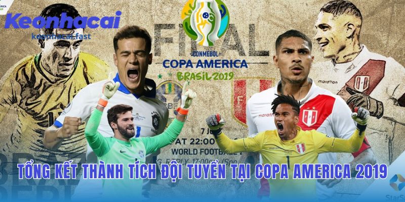 Thành tích đội tuyển Brazil ở Copa America 2019 là chức vô địch
